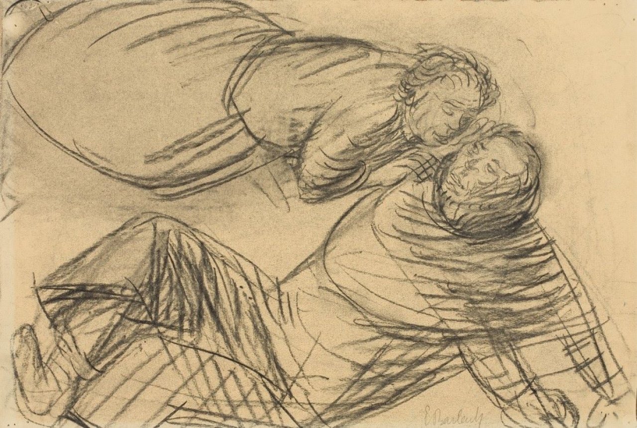 This picture shows the following artwork: Ernst Barlach. „Eingebung“. 1912.