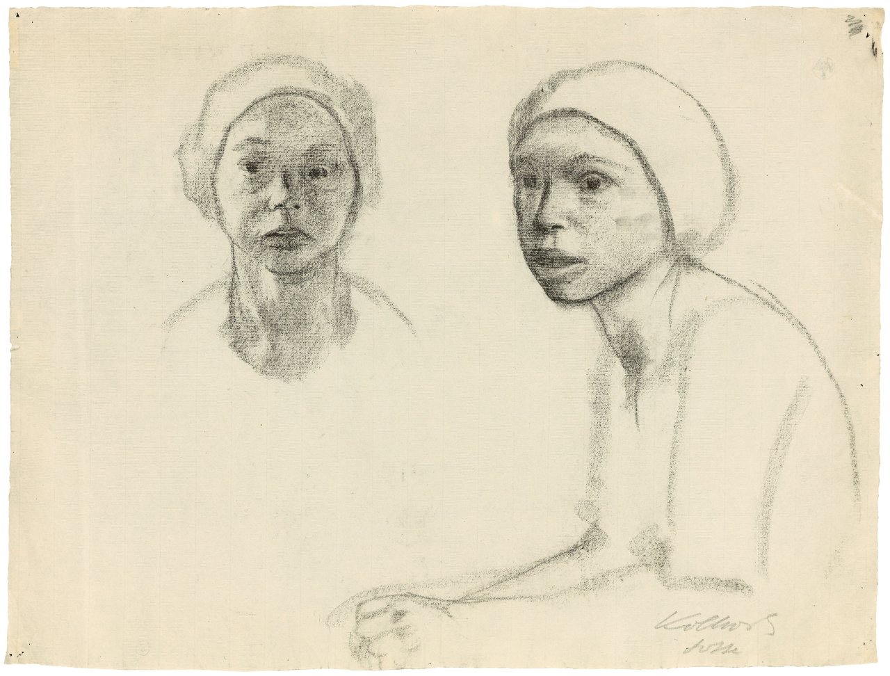 Auf diesem Bild ist das folgende Kunstwerk zu sehen: Käthe Kollwitz. „Lotte“. 1928-1930.