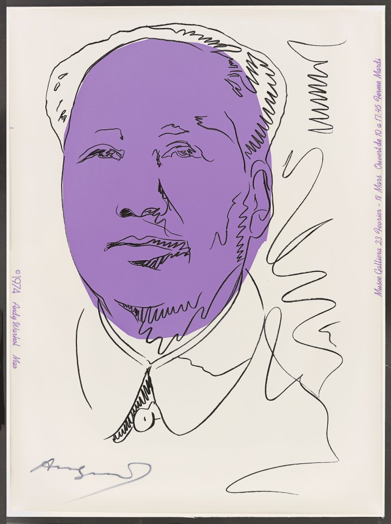 This picture shows the following artwork: Andy Warhol. ”Mao”. 1974.