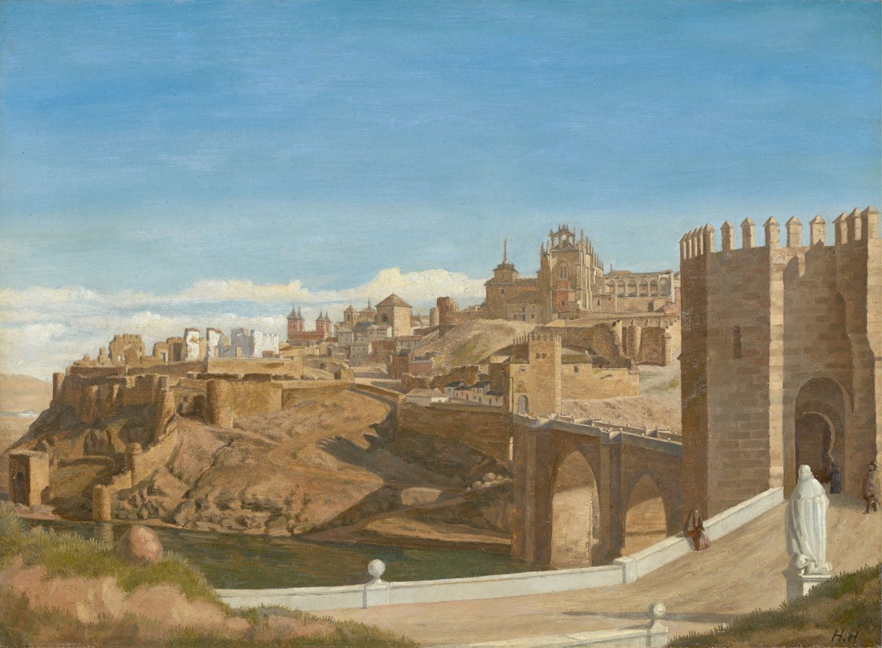 Catalog image of Ansicht von Toledo mit der Alcántara-Brücke über dem Tejo. 1850/51