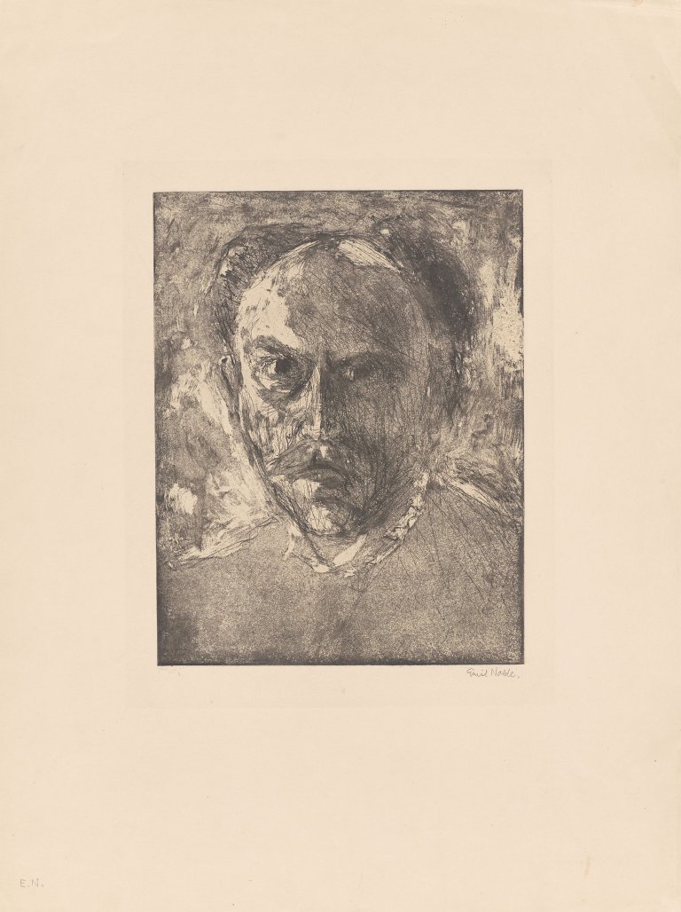 This picture shows the following artwork: Emil Nolde. ”E. N. (Selbstporträt)”. 1908.