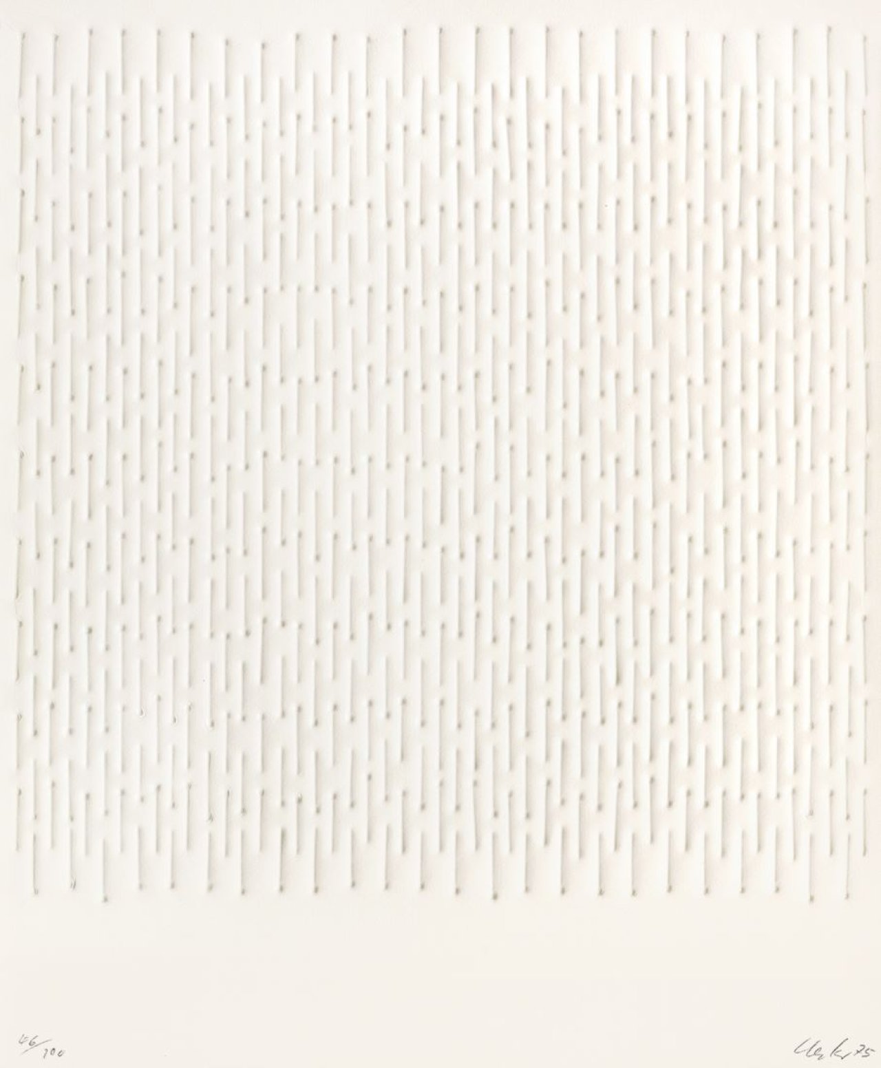 Auf diesem Bild ist das folgende Kunstwerk zu sehen: Günther Uecker. Ohne Titel. 1975.