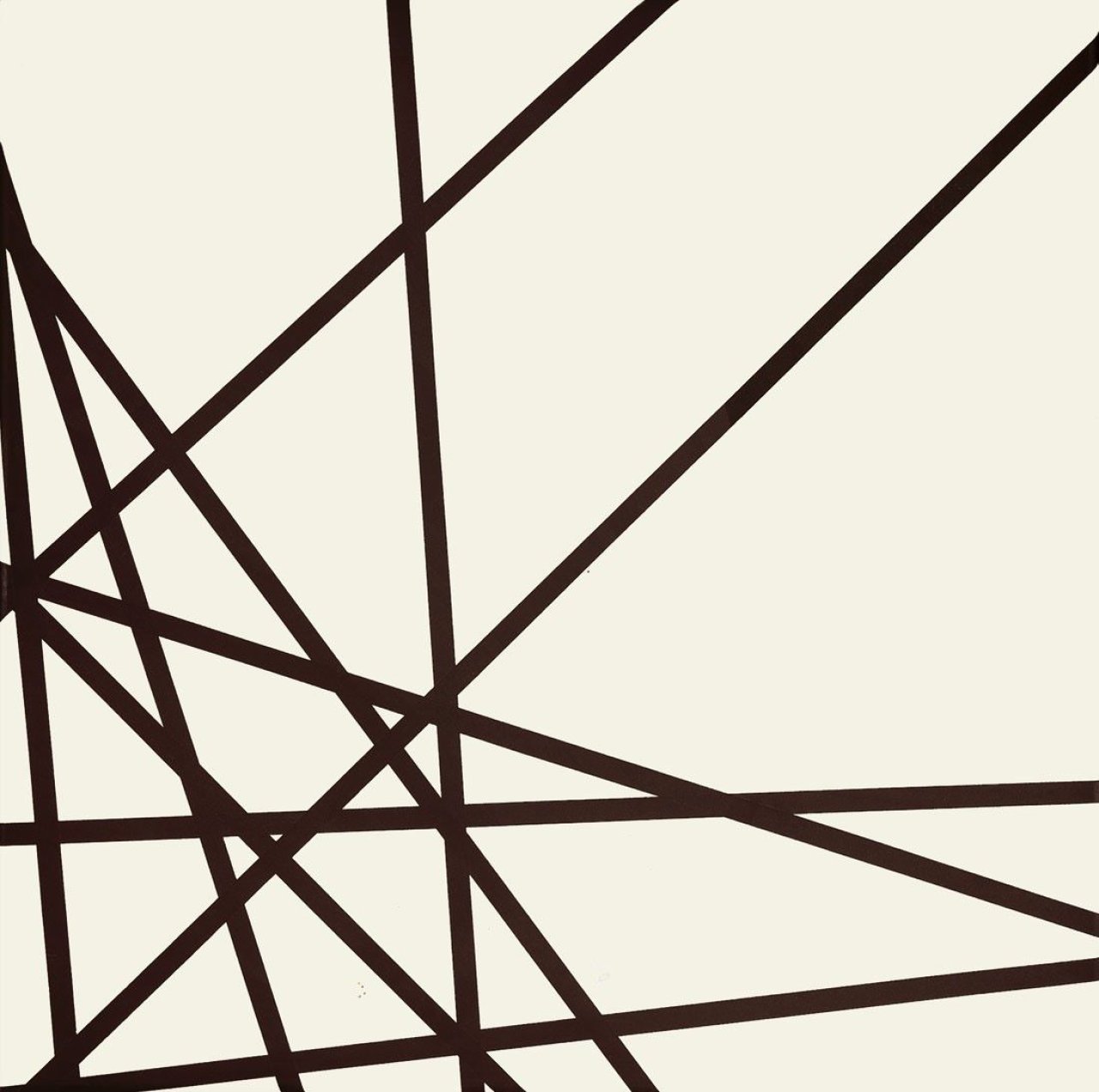 Auf diesem Bild ist das folgende Kunstwerk zu sehen: François Morellet. „10 lignes au hasard“. 1975.