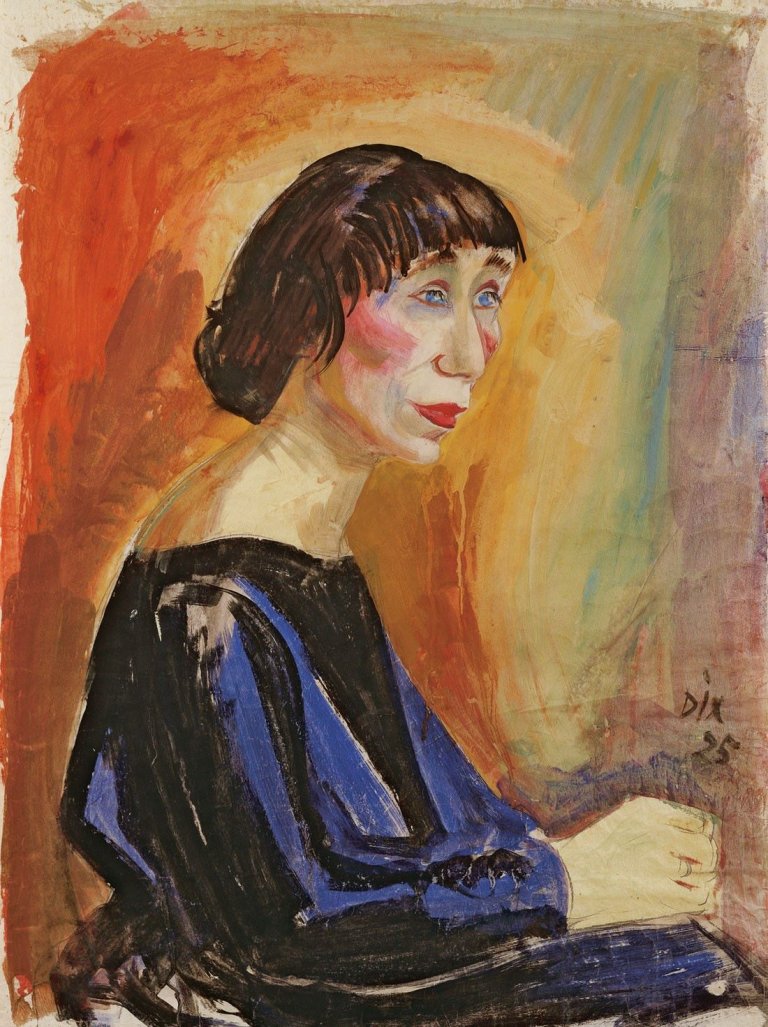 Auf diesem Bild ist das folgende Kunstwerk zu sehen: Otto Dix. „Porträt“. 1925.