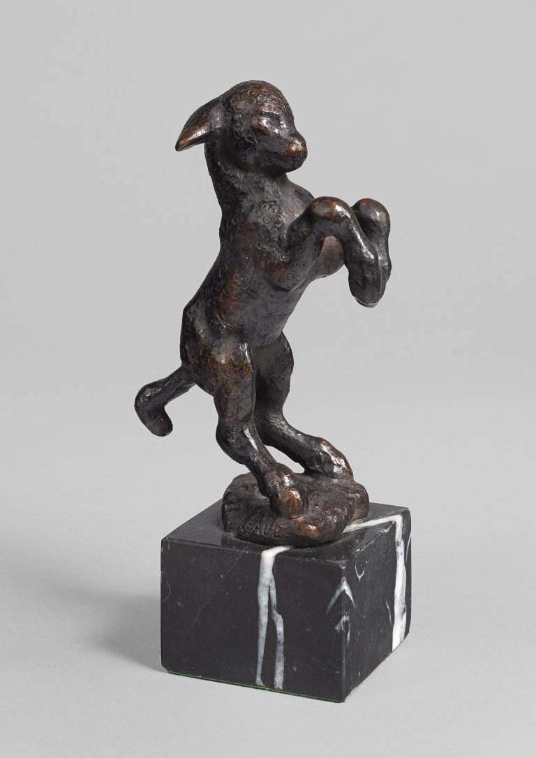 This picture shows the following artwork: August Gaul. Young goat. Circa 1904.