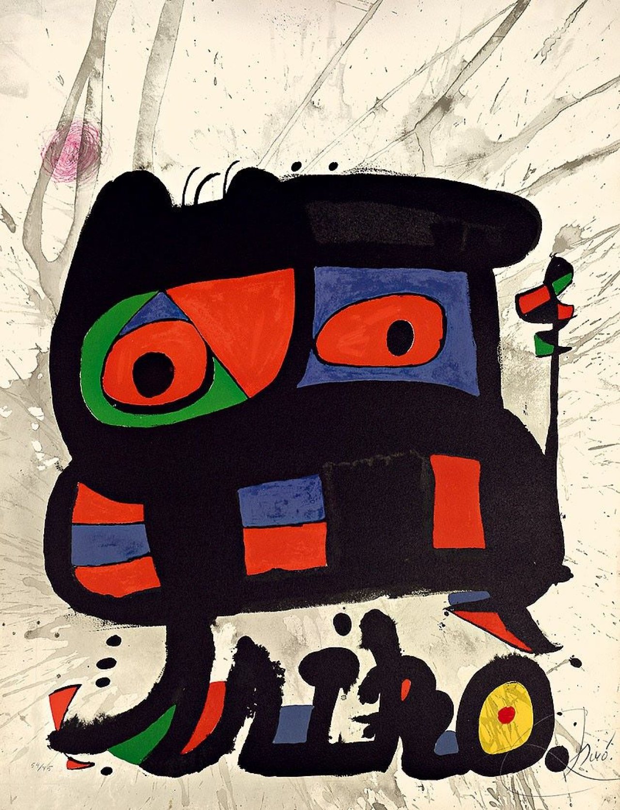 Auf diesem Bild ist das folgende Kunstwerk zu sehen: Joan Miró. „Un camí compartit“. 1975.
