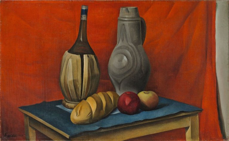 Auf diesem Bild ist das folgende Kunstwerk zu sehen: Alexander Kanoldt. „Stilleben VIII“. 1924.