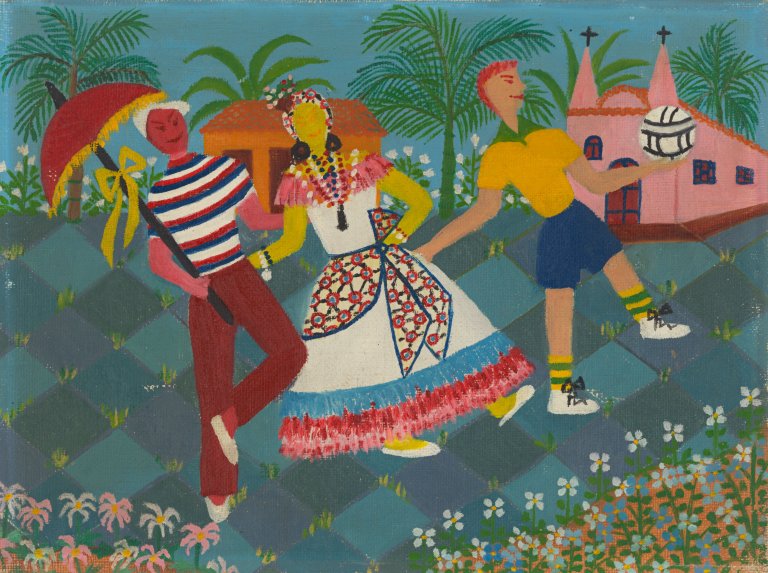 Auf diesem Bild ist das folgende Kunstwerk zu sehen: Elisa Martins da Silveira. Três dançarino. 1958.
