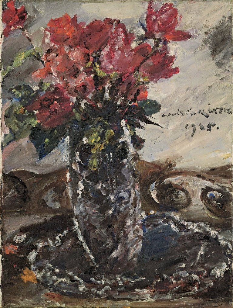 This picture shows the following artwork: Lovis Corinth. „Rote Rosen“. 1925.