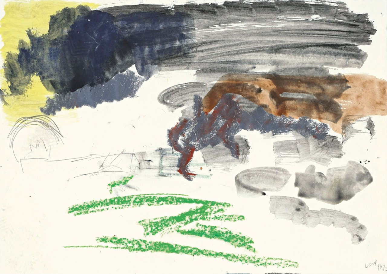 Auf diesem Bild ist das folgende Kunstwerk zu sehen: Per Kirkeby. „Læsø“. 1982.