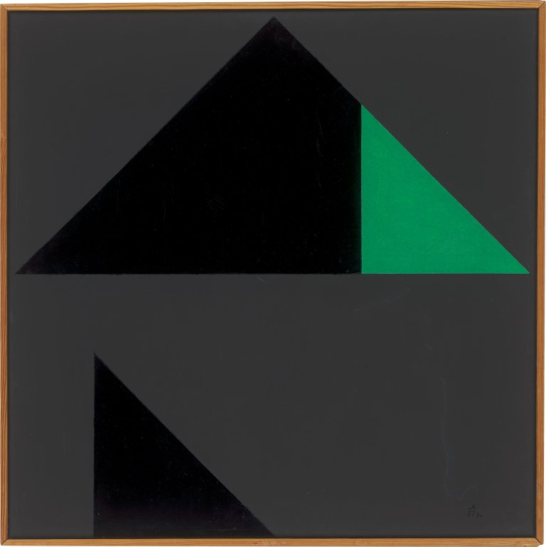Auf diesem Bild ist das folgende Kunstwerk zu sehen: Anton Stankowski. „Ergänzen“. 1974.