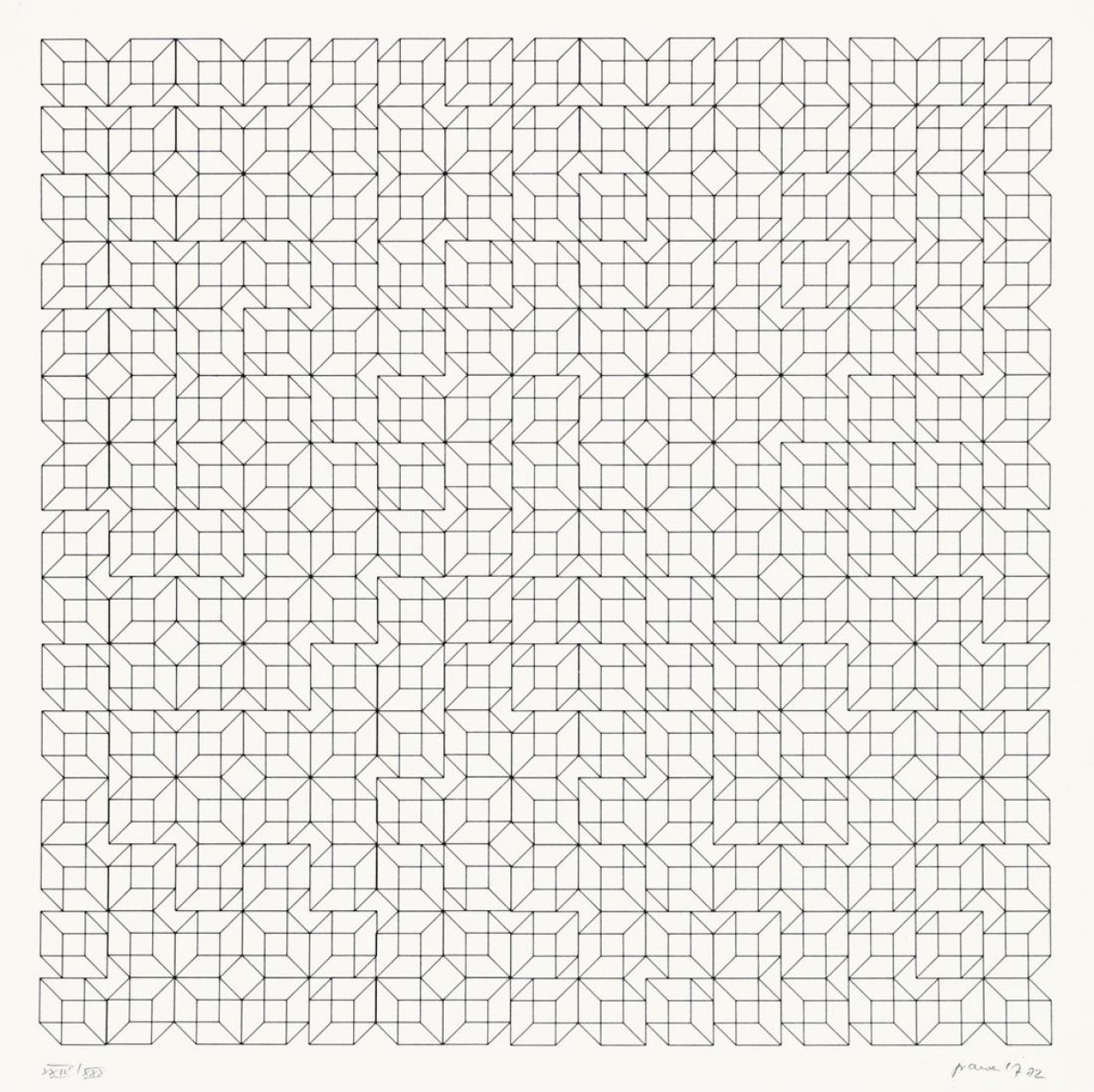 Auf diesem Bild ist das folgende Kunstwerk zu sehen: Gerhard von Graevenitz. Ohne Titel. 1972.