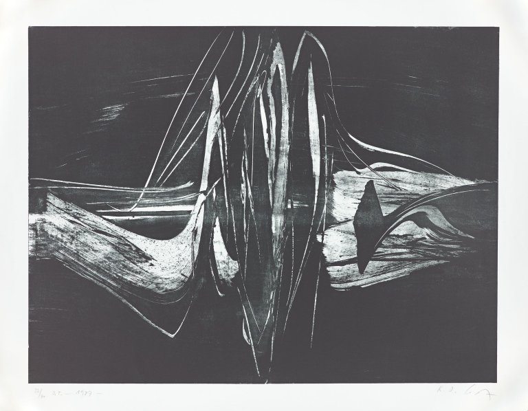 Auf diesem Bild ist das folgende Kunstwerk zu sehen: Karl Otto Götz. „o.T.“. 1987.