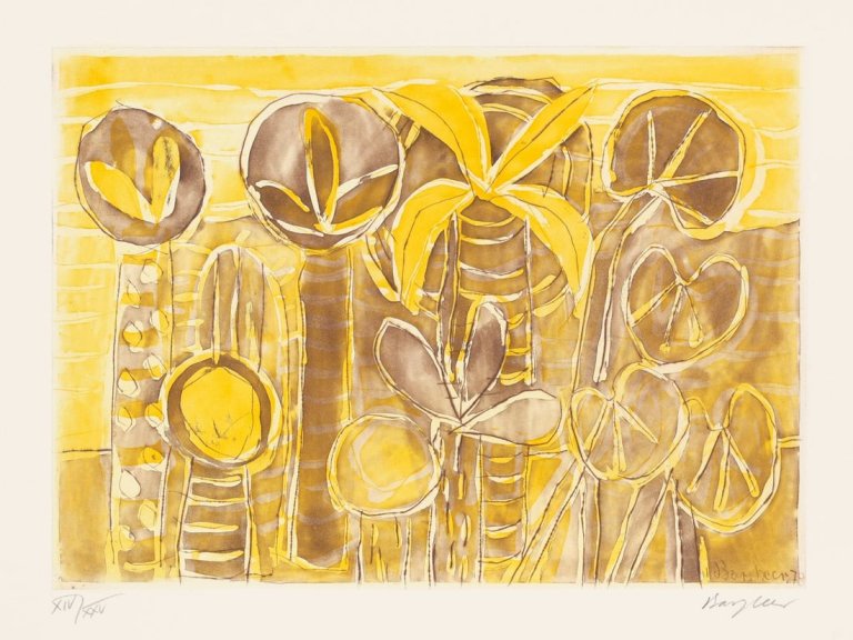Auf diesem Bild ist das folgende Kunstwerk zu sehen: Eduard Bargheer. „7 Beispiele zum graphischen Werk von Eduard Bargheer“. 1974.