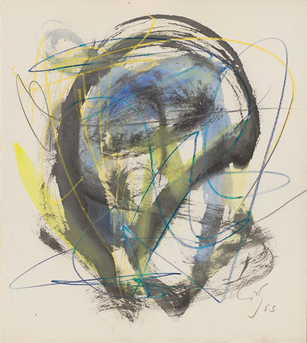 Auf diesem Bild ist das folgende Kunstwerk zu sehen:  Mappenwerk. René Hinds. Quadriga. 1953.