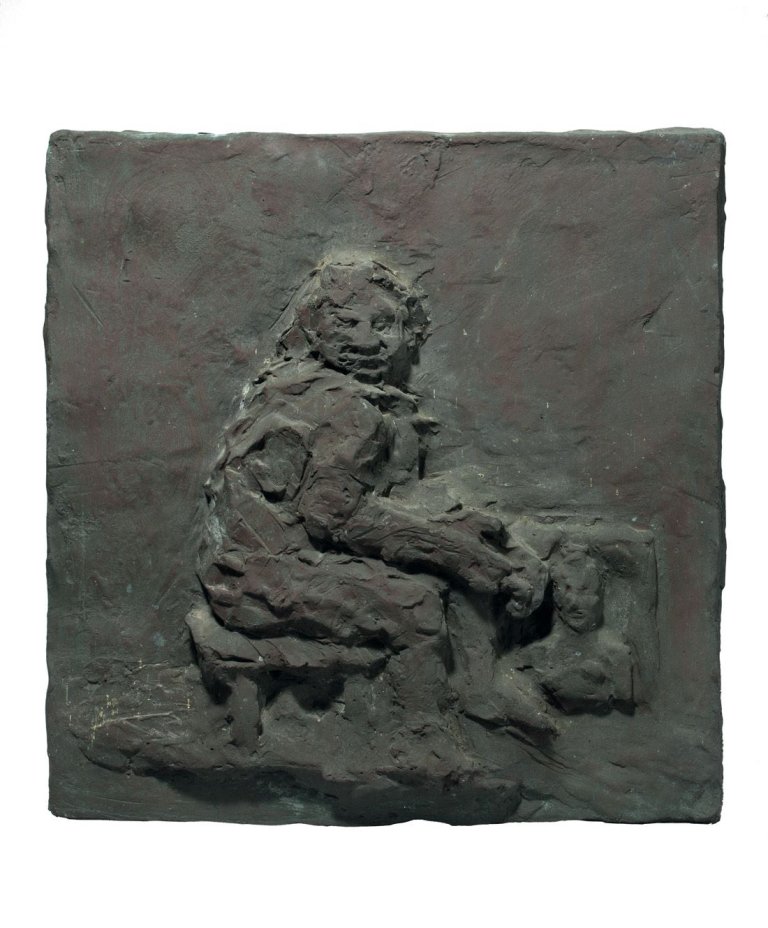 Auf diesem Bild ist das folgende Kunstwerk zu sehen: Oskar Kokoschka. Künstler im Atelier. 1964/65.