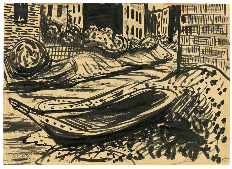 Auf diesem Bild ist das folgende Kunstwerk zu sehen: Werner Heldt. „Berlin am Meer“. 1948.