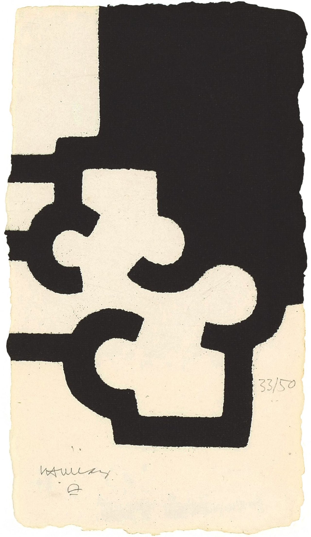 This picture shows the following artwork: Eduardo Chillida. „Omar Khayyam Txiki“. 1982.