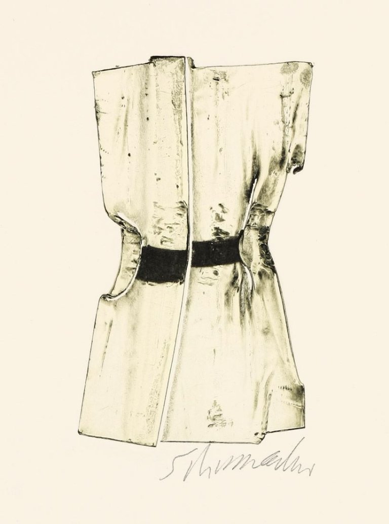 Auf diesem Bild ist das folgende Kunstwerk zu sehen:  Mappenwerk. „Hommage à Rothe 2“. 1968.