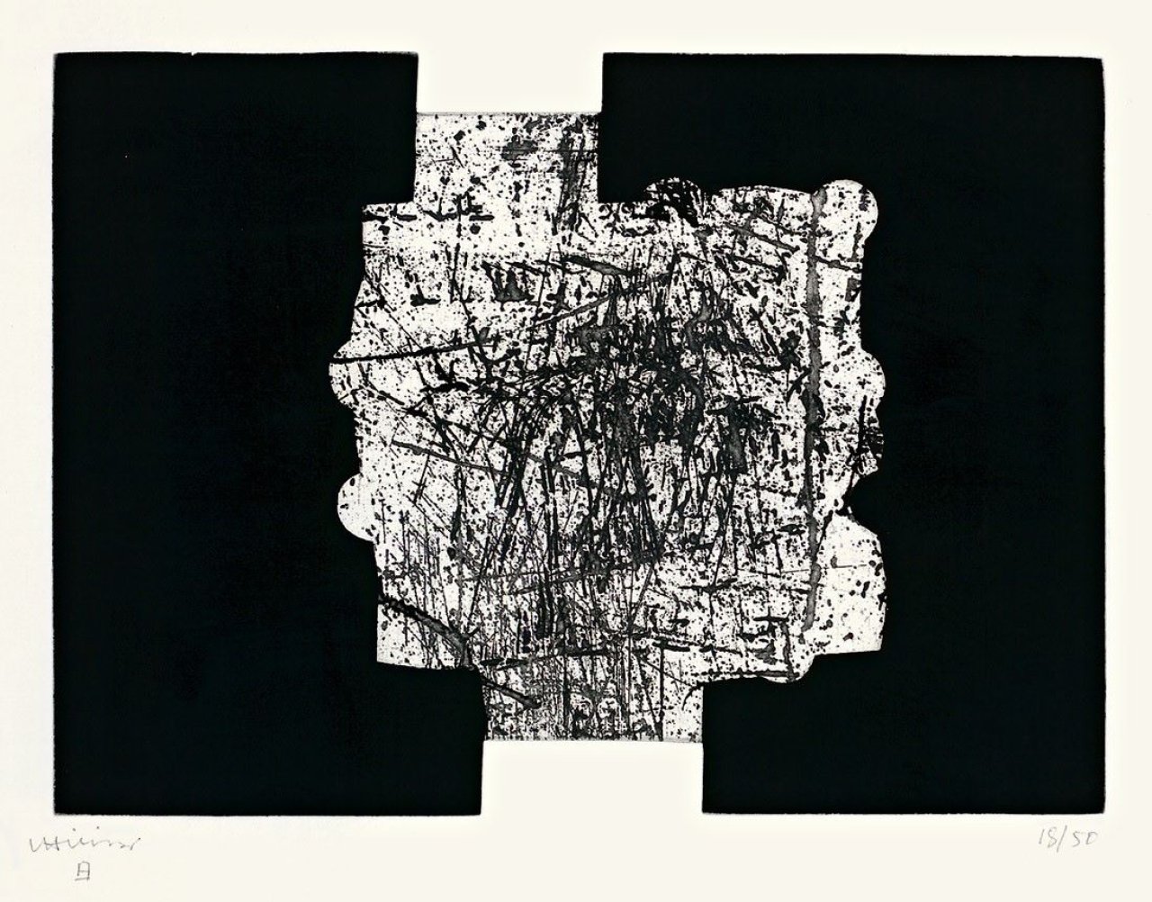 Auf diesem Bild ist das folgende Kunstwerk zu sehen: Eduardo Chillida. „Saludo a Parmenides II“. 1998.