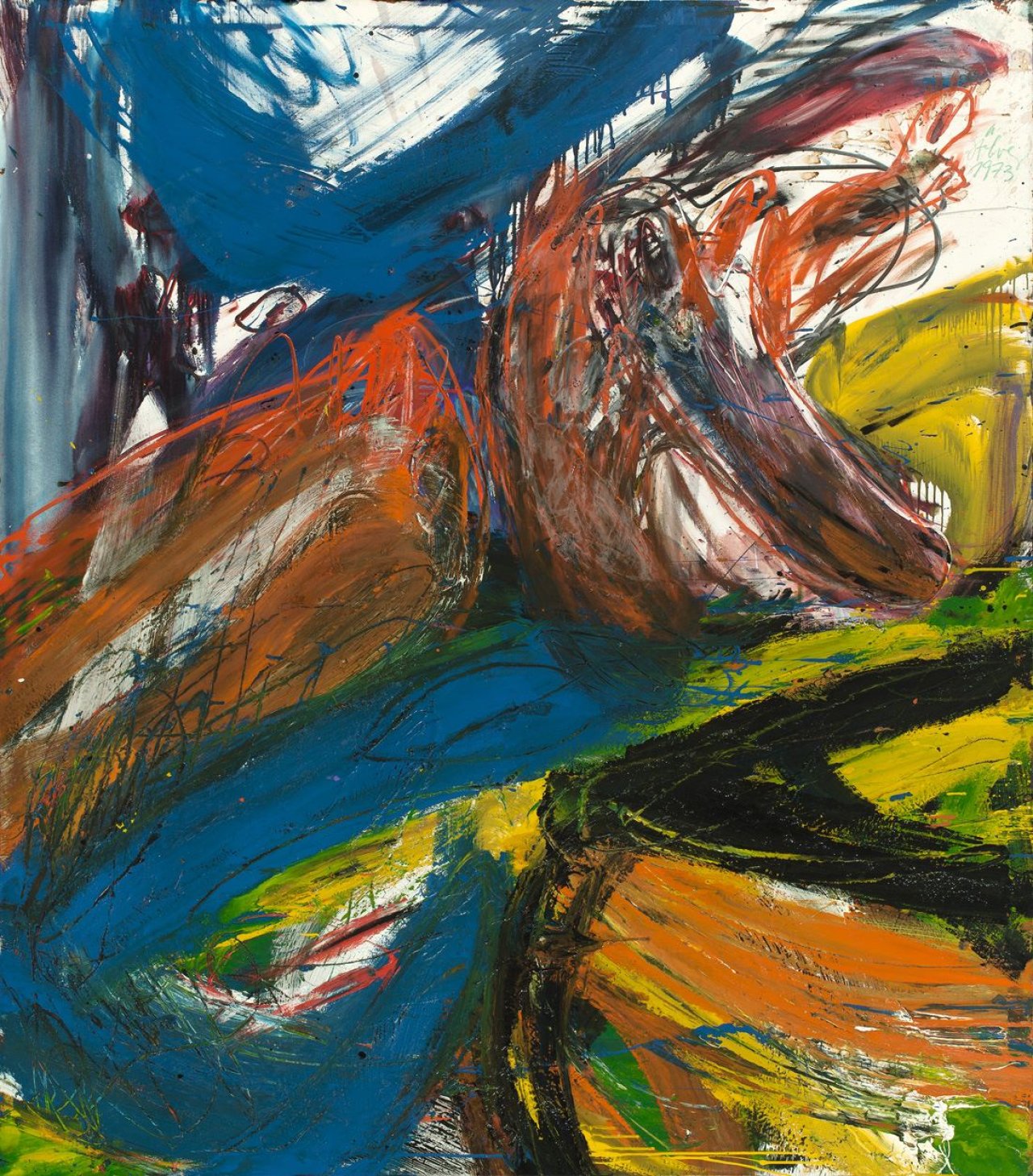 Auf diesem Bild ist das folgende Kunstwerk zu sehen: Walter Stöhrer. „nicht betitelt“. 1973.