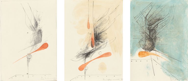Auf diesem Bild ist das folgende Kunstwerk zu sehen: Bernhard Heiliger. Ohne Titel. 1977.