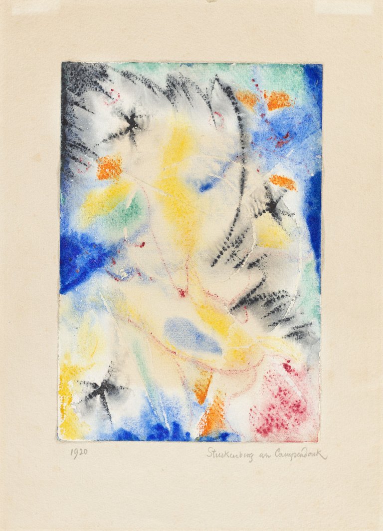 Auf diesem Bild ist das folgende Kunstwerk zu sehen: Fritz Stuckenberg. „Stuckenberg an Campendonk“. 1920.