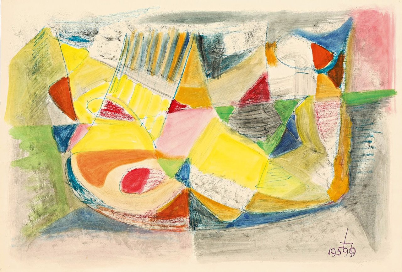 Auf diesem Bild ist das folgende Kunstwerk zu sehen: Herbert Behrens-Hangeler. Ohne Titel. 1959.