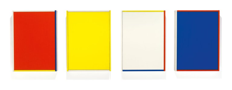 Auf diesem Bild ist das folgende Kunstwerk zu sehen: Imi Knoebel. DIN XI C1–C4. 1995.