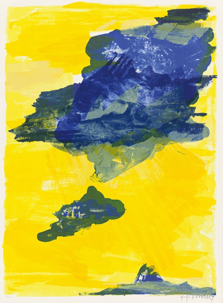 Auf diesem Bild ist das folgende Kunstwerk zu sehen: Bernd Zimmer. „Himmel“ / Himmel. 1997.