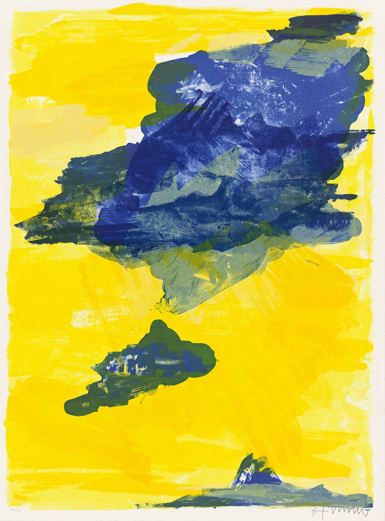 Auf diesem Bild ist das folgende Kunstwerk zu sehen: Bernd Zimmer. „Himmel“ / Himmel. 1997.