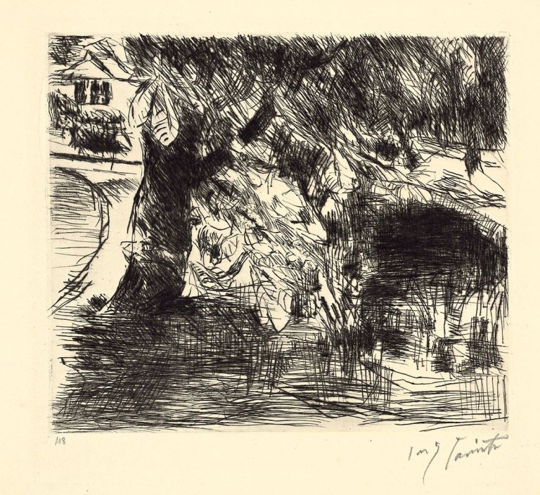 This picture shows the following artwork: Lovis Corinth. „Kastanienbäume“. 1923.