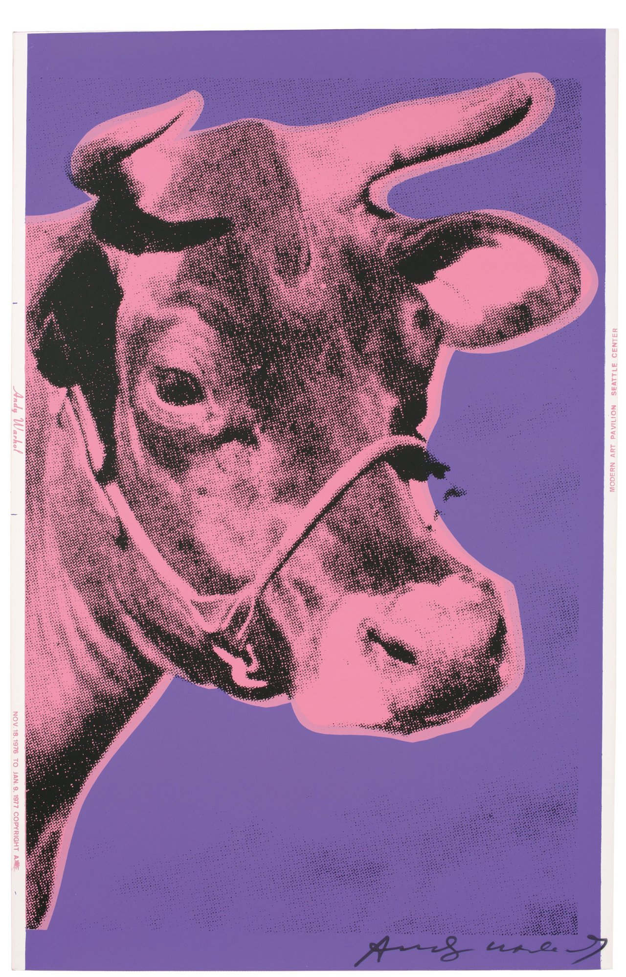 This picture shows the following artwork: Andy Warhol. „Cow“. 1976.