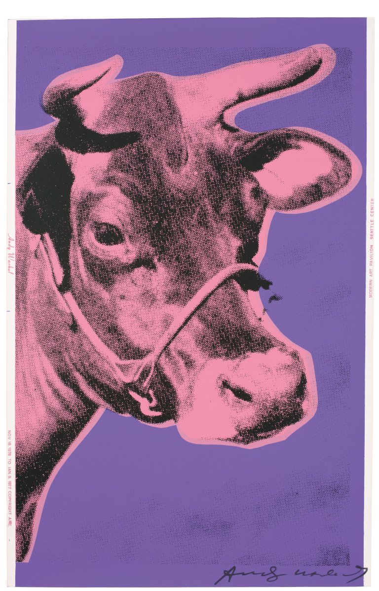 This picture shows the following artwork: Andy Warhol. „Cow“. 1976.