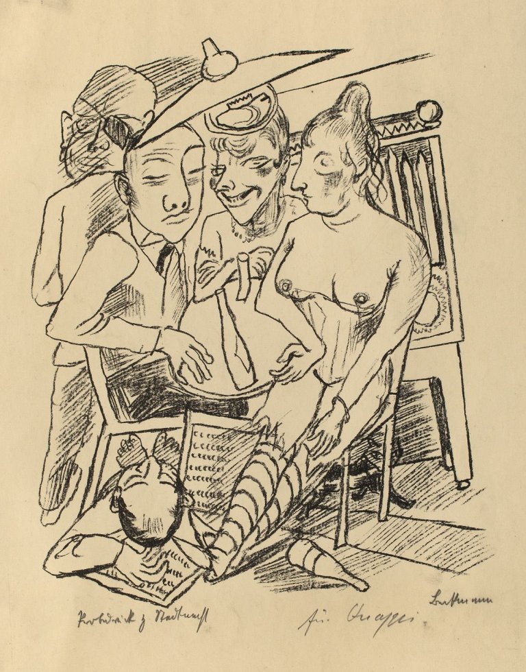 Auf diesem Bild ist das folgende Kunstwerk zu sehen: Max Beckmann. „Stadtnacht“. 1920.