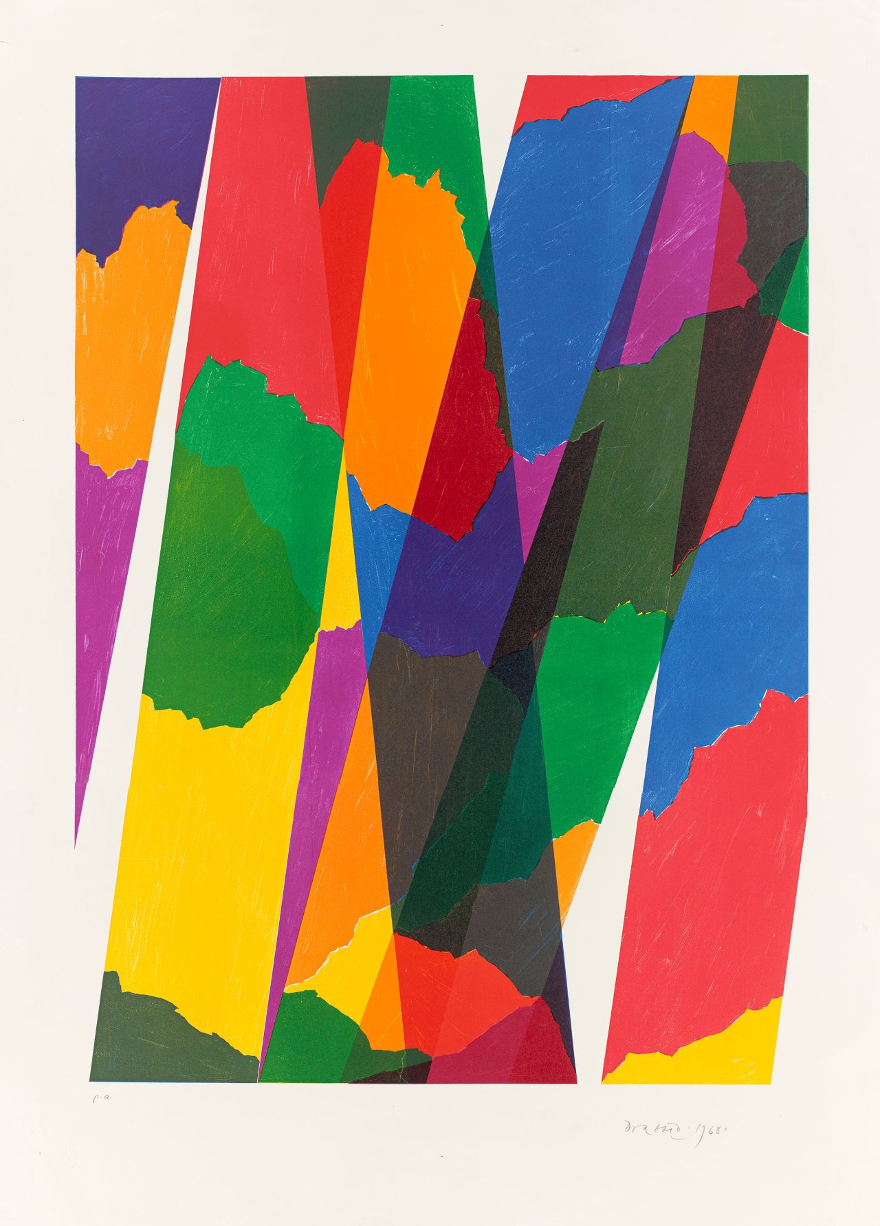 Auf diesem Bild ist das folgende Kunstwerk zu sehen: Piero Dorazio. Ohne Titel. 1968.