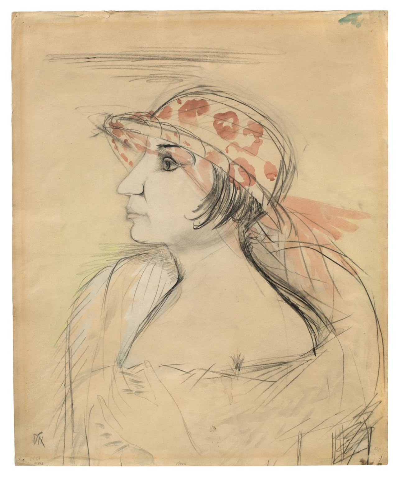 Auf diesem Bild ist das folgende Kunstwerk zu sehen: Otto Dix. „Frau Dix“ („Mutzli“). 1923.