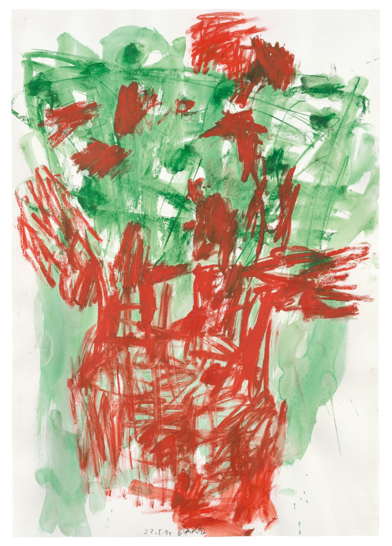 This picture shows the following artwork: Georg Baselitz. Untitled (22.1.1991). 1991.