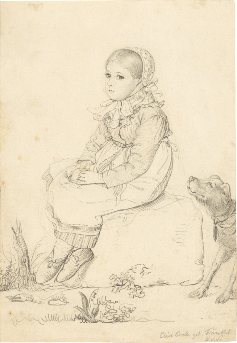 Auf diesem Bild ist das folgende Kunstwerk zu sehen: Wilhelm von Schadow. Die Malerin Elise Crola, geb. Fränkel, als Kind. Um 1815.
