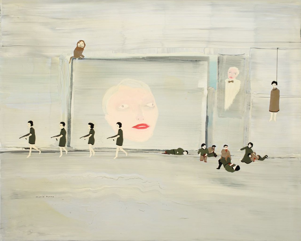 Auf diesem Bild ist das folgende Kunstwerk zu sehen: Marcel Dzama. „Another dark age“. 2004.