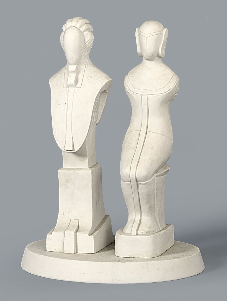 Auf diesem Bild ist das folgende Kunstwerk zu sehen: Edgar Augustin. Zwei Figuren.
