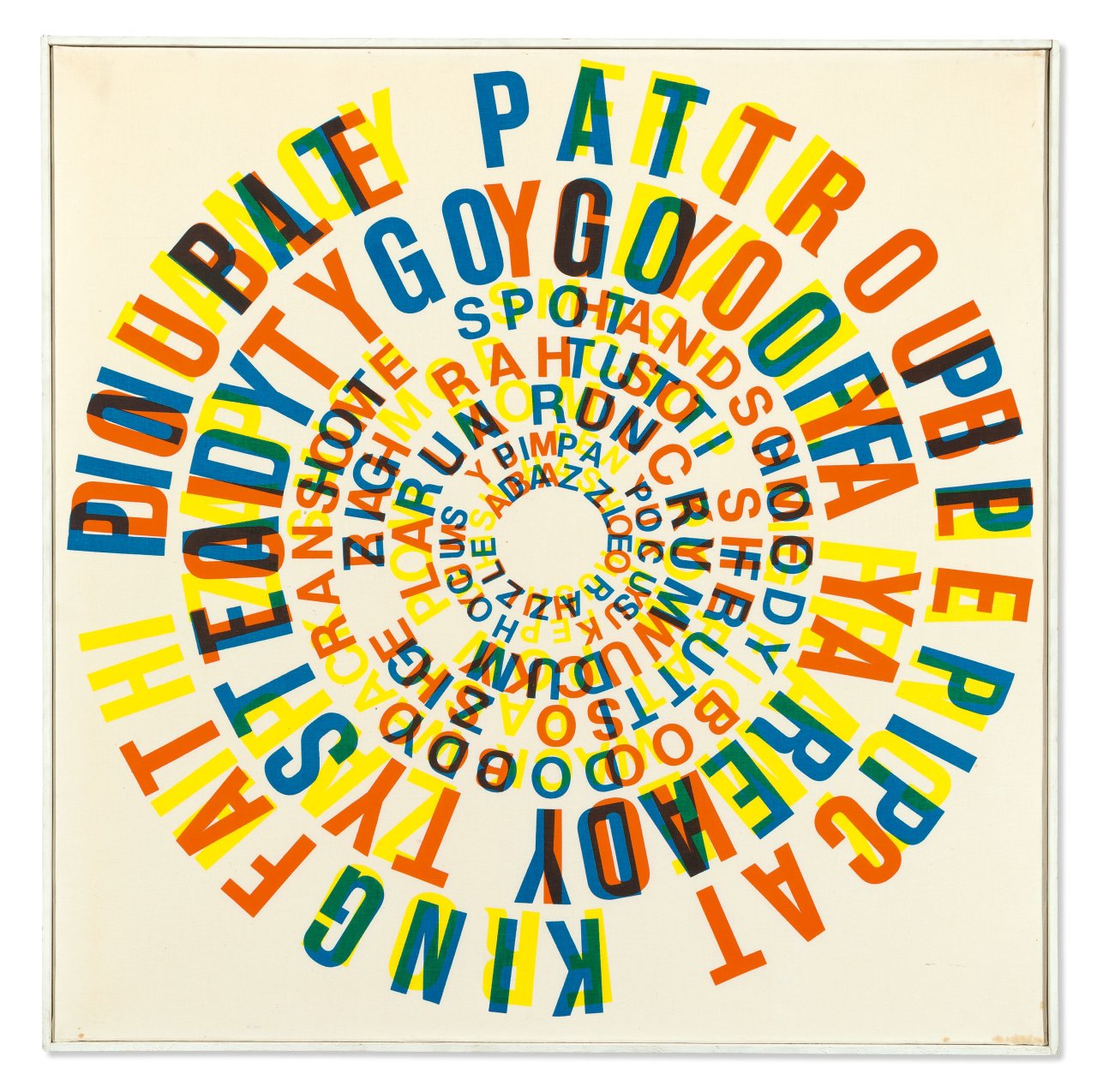 Catalog image of „poem-print“. 1968