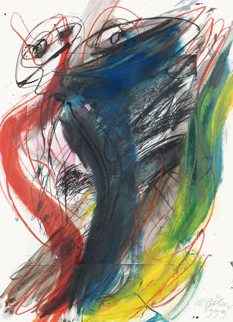 Auf diesem Bild ist das folgende Kunstwerk zu sehen: Walter Stöhrer. Ohne Titel. 1993.