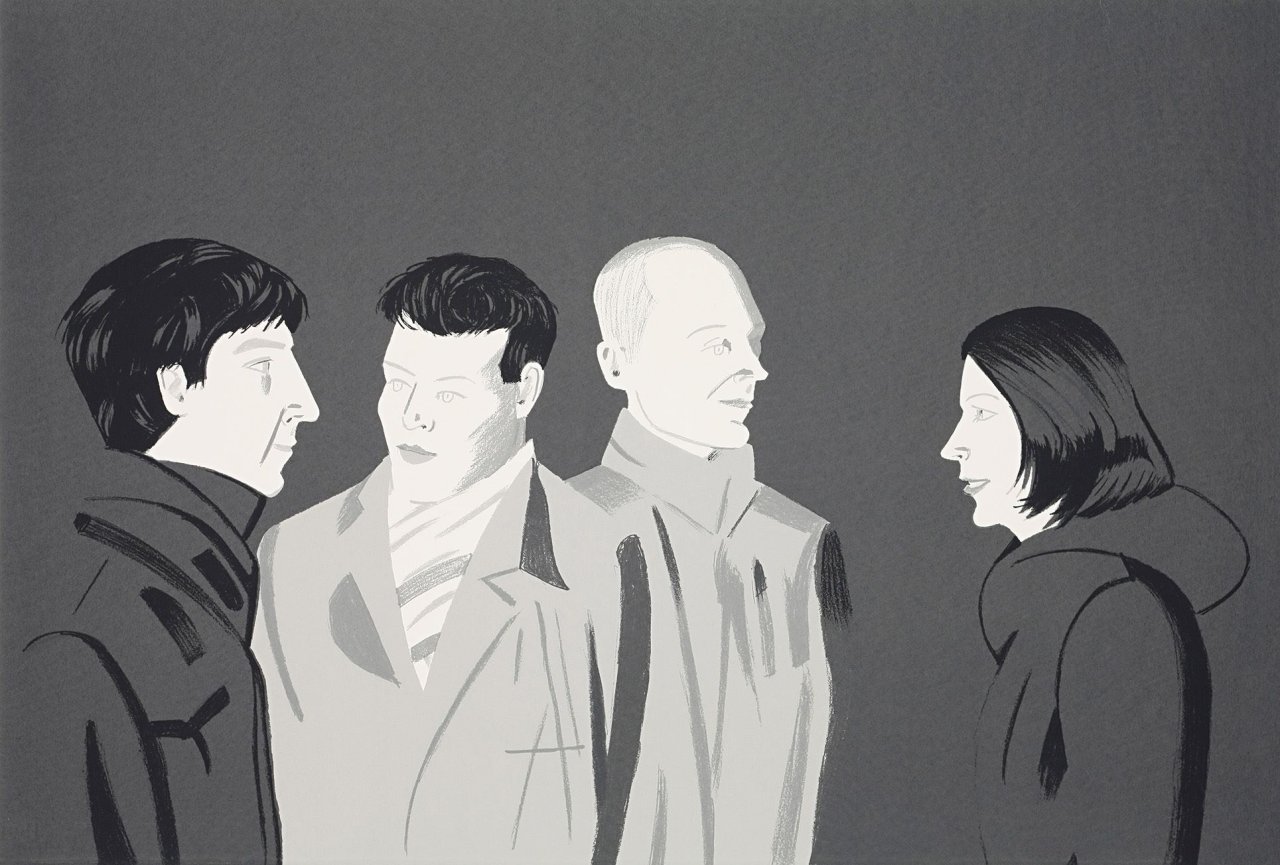 Auf diesem Bild ist das folgende Kunstwerk zu sehen: Alex Katz. „Unfamiliar Image“. 2001.