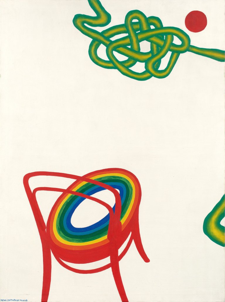 Auf diesem Bild ist das folgende Kunstwerk zu sehen: Uwe Lausen. „Meine Zeitmaschine“. 1968.