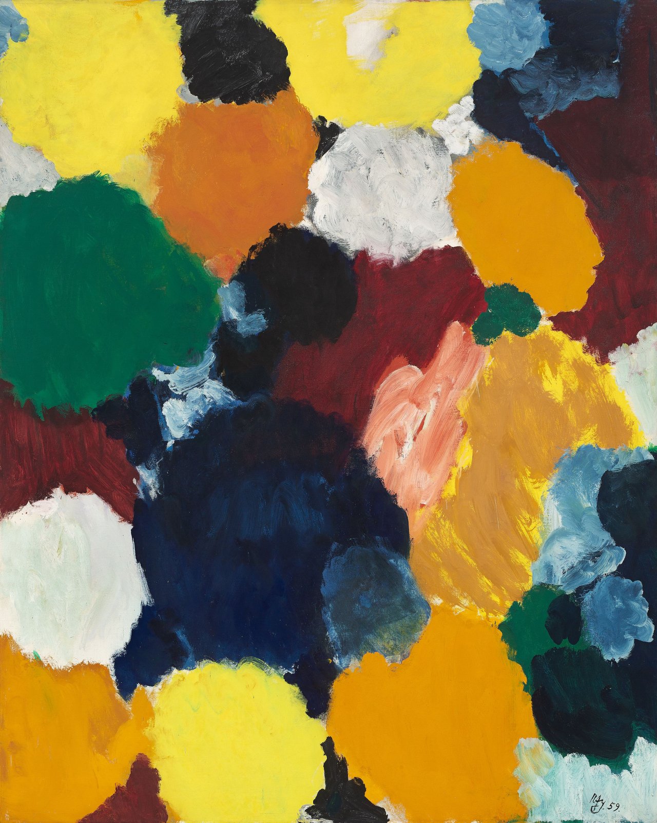 This picture shows the following artwork: Ernst Wilhelm Nay. ”Epsilon”. 1959.