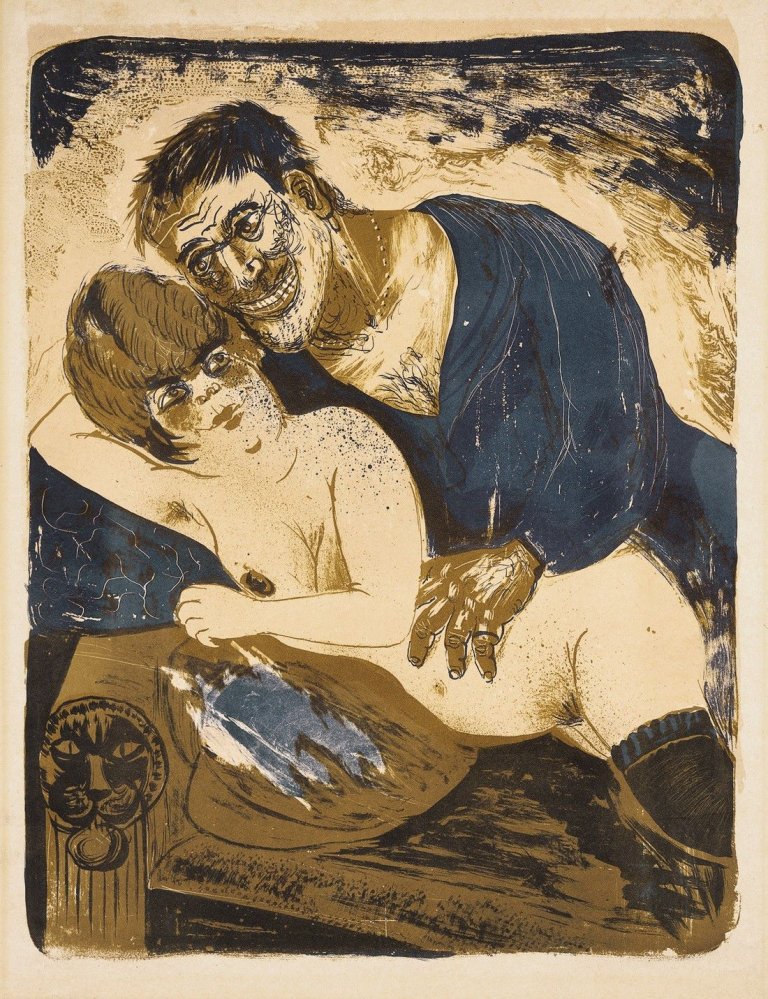 Auf diesem Bild ist das folgende Kunstwerk zu sehen: Otto Dix. „Matrose und Mädchen“. 1923.