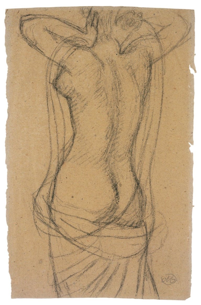 Auf diesem Bild ist das folgende Kunstwerk zu sehen: Aristide Maillol. Weiblicher Rückenakt.