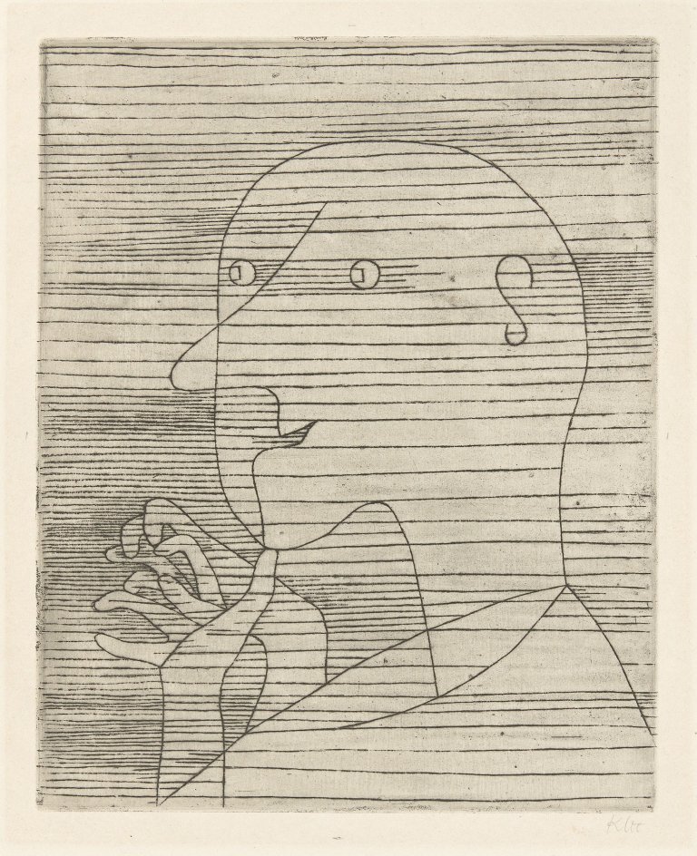 This picture shows the following artwork: Paul Klee. „Rechnender Greis“. 1929.