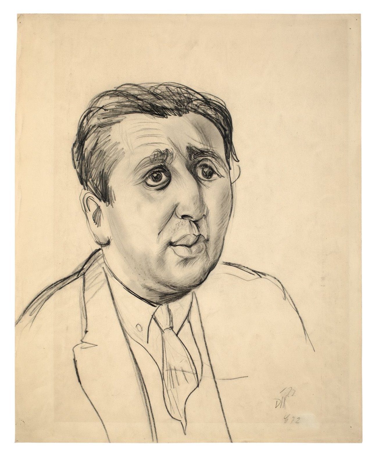 Auf diesem Bild ist das folgende Kunstwerk zu sehen: Otto Dix. Portrait J.B. Neumann. 1922.